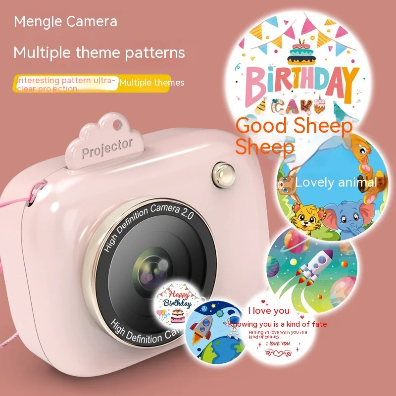 2024 New Cartoon Projection Camera Holiday Gift Simulation Camera Male And Female Creative Projection Toy Holiday Birthday Gift