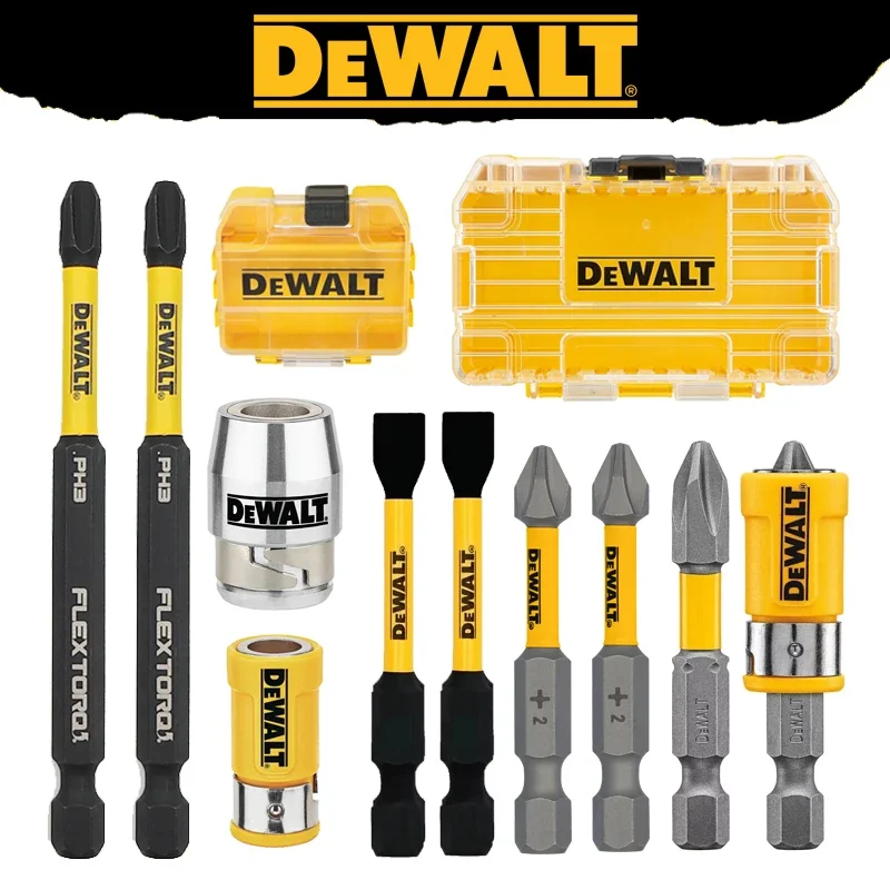 DEWALT оригинальные биты PH2/PH3/SL8 DWASLVMF2 DWA2PH2SL с шестиугольной втулкой, магнитное кольцо, средний маленький набор коробок, насадки для инструментов