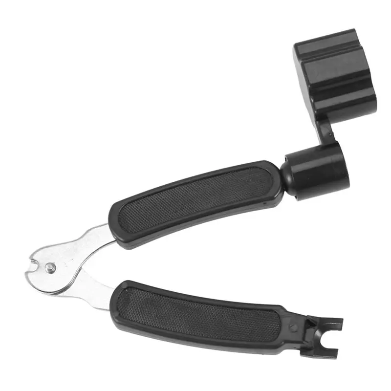 TUREBG 5X Black 3 in 1 Multifunction Guitar String Winder String Cutter Pin Puller
