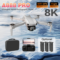 For Xiaomi A888 Pro Drone 8K ESC Dual Camera Optical Flow Positioning 3-Sided Obstacle Avoidance Brushless Motor Quadcopter Toy