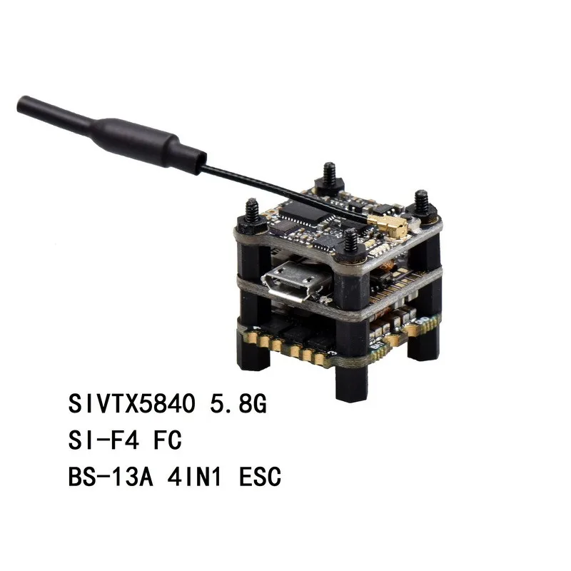 

SIF4 BEC 2A ESC 13A 2-4S F4 flying tower OSD 200mW image transmission OSD parameter adjustment 16 * 16