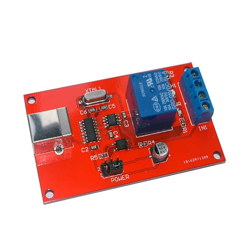 ABFT-USB Relay Module With 1 Channel Digital Acquisition CH340 Delay Relay