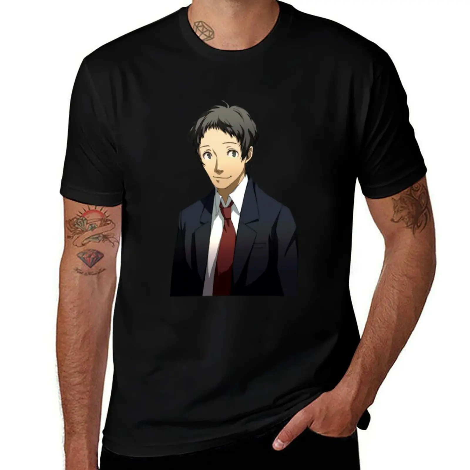 Футболка Adachi Tohru, прочная рабочая футболка