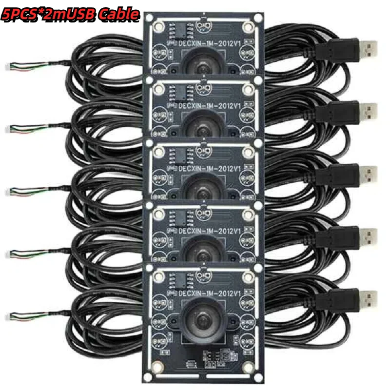3 Stuks 100 Graden Camera Module 1mp Ov9732 1280X720 Usb Gratis Driver Handmatige Focus, Met 2 Meter Kabel Voor Winxp/7/8/10