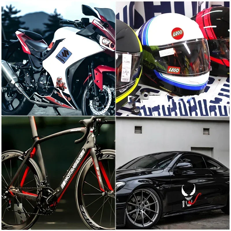 Interesante motociclista deportivo interior Moto accesorios adhesivos para coche pegatina de estilo de coche vinilo cubierta de ventana de coche