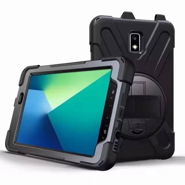 

Чехол Funda для Samsung Galaxy Tab Active 2 8.0 T390 T395 SM-T395 SM-T390, детский безопасный противоударный силиконовый чехол для ПК с ремешком на руку