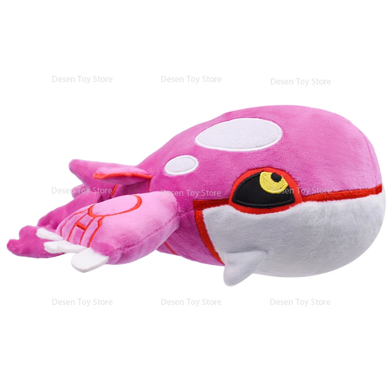 Anime Pokemon Plush Kyogre Shiny Kyogre Blue Pink Soft Anime Stuffed Toys Pocket Monster Doll Toys Children Kids Birthday Gifts