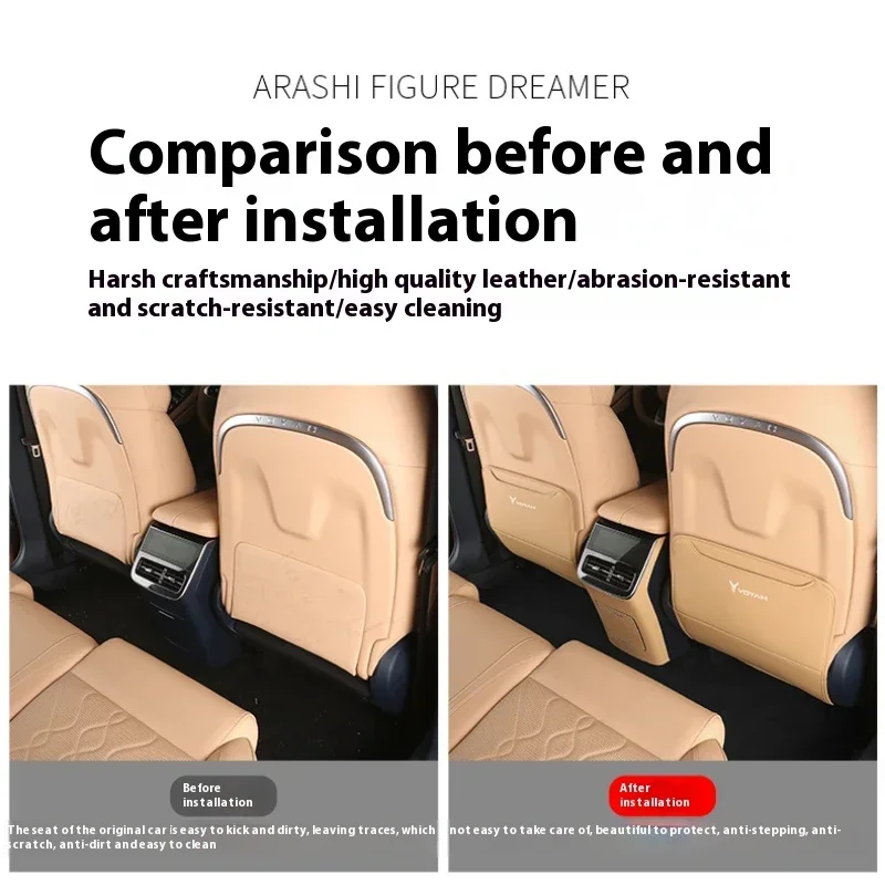 For Lantu Voyah Free 2024 New Special Seat Anti Kick Cushion Rear Seat Anti Kick Cushion Modification Car Interior Accessories