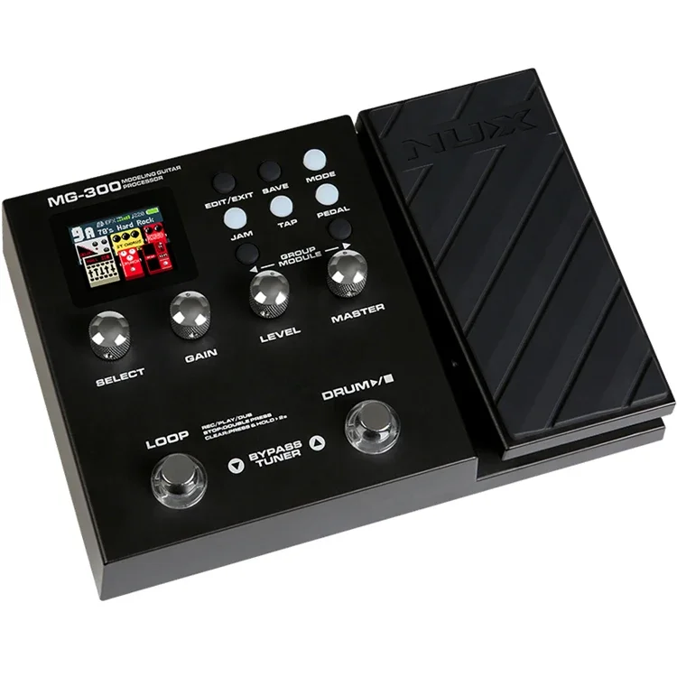 Venta al por mayor NUX marca MG-300 instrumento musical profesional guitarra eléctrica Pedal multiefecto