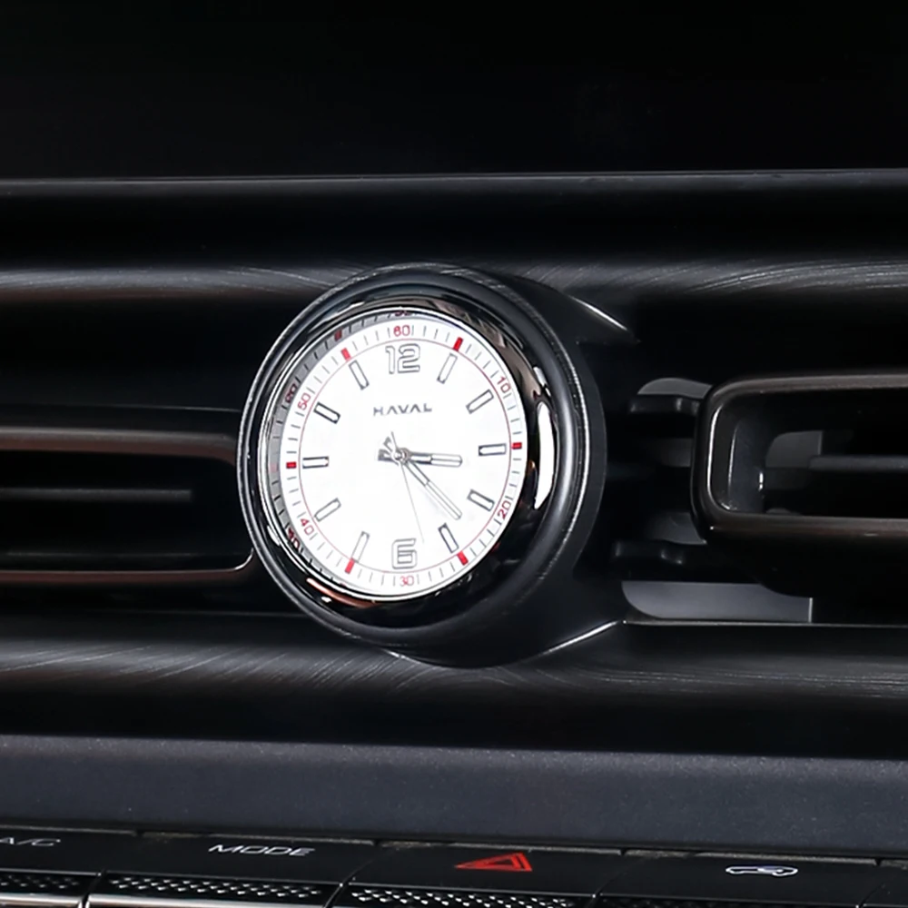 For 2024 GWM HAVAL H9 Central Control Clock Car Clock Air Outlet Quartz Watch Interior High-end Clock Modification