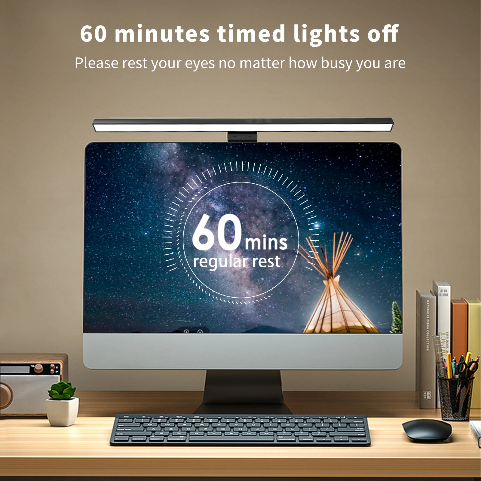 

LED Desk Lamp Monitor Light Bar PC Computer Dimmable Screen Light 33cm 50cm Office Study Reading Hanging Table Lamp USB Powered