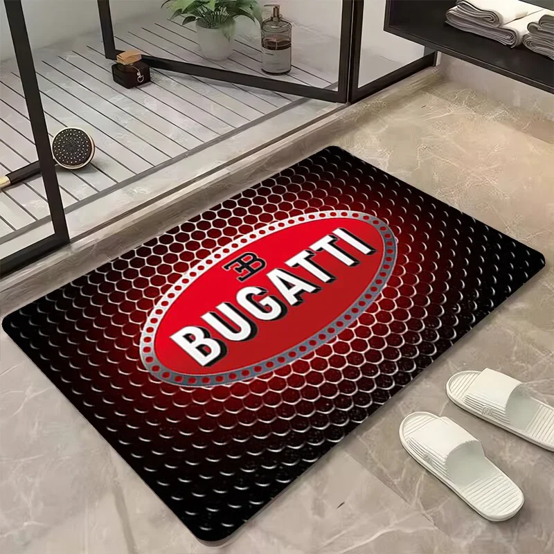 Bugatti Floor Mat Rugs Non Slip Carpet for Kitchen Entrance Door Doormat Balcony Room Mats Super Absorbent Bathroom Foot Rug