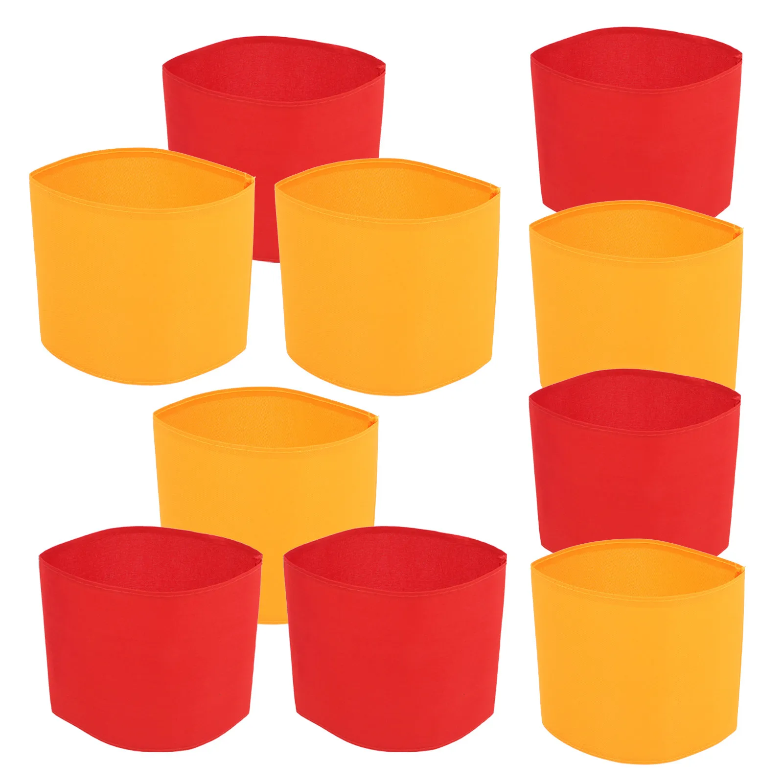 

10Pcs Blank Sublimation Captain Armbands Flexible DIY Football Soccer Rugby Leader Portable Sports Match Arm Bands Cloth Team