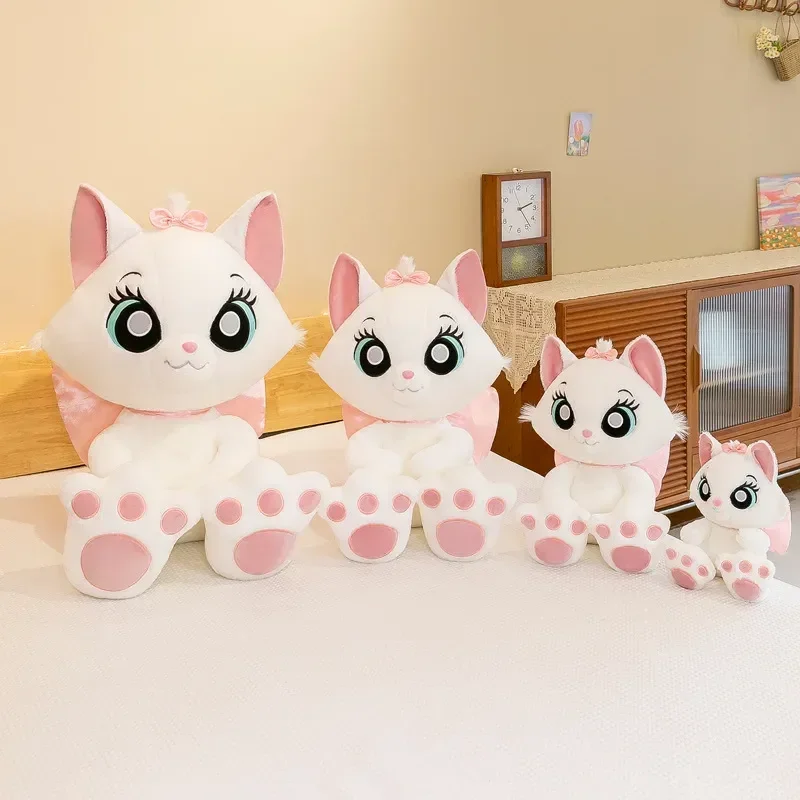 35/60/80/100cm Disney Kawaii Anime Marie Cat Plush Toy Doll Creative Cushion Pillow Cartoon Home Decoration Toys Gift