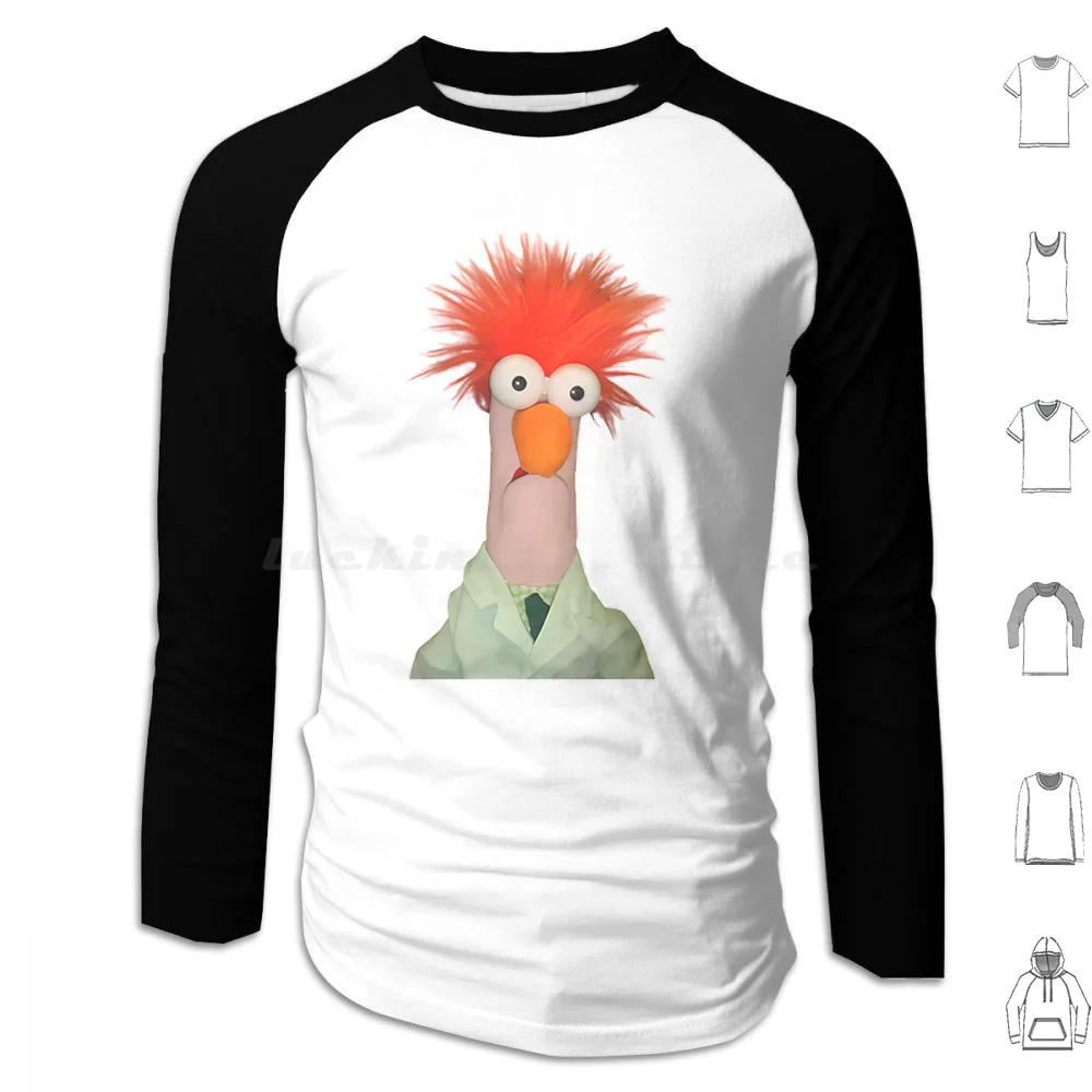 Meep Beaker Hoodie cotton Long Sleeve Christmas The Christmas Carol Christmas Carol The Frog Christmas Carol Xmas Show