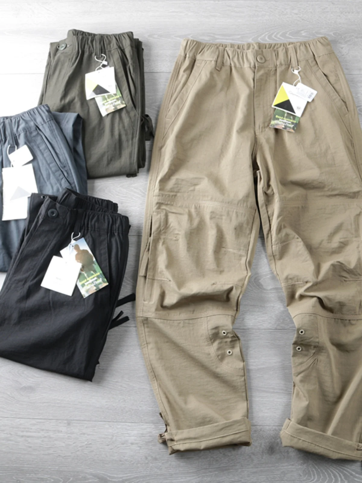 

Открытые мужские легкие дышащие повседневные брюки Qui Dry, модные городские летние длинные брюки, прямые брюки