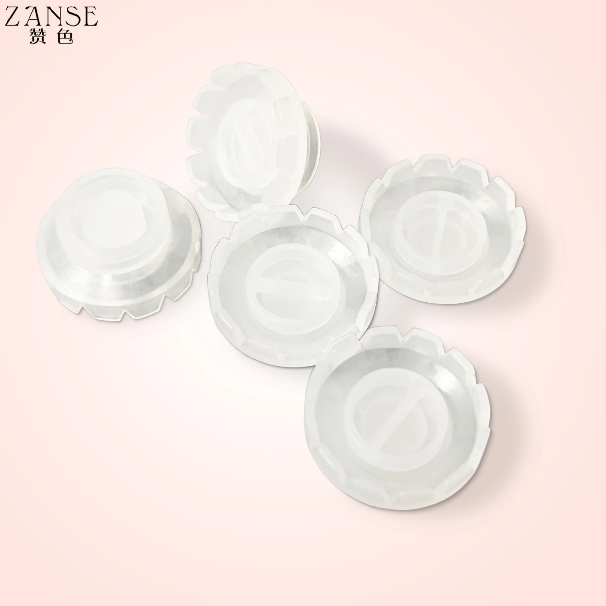 50/100 Pcs False Eyelash Extensions Glue Cup Disposable Volume Fan Glue Holder Wreath Cup Extensions Fast Flowering Makeup Tools