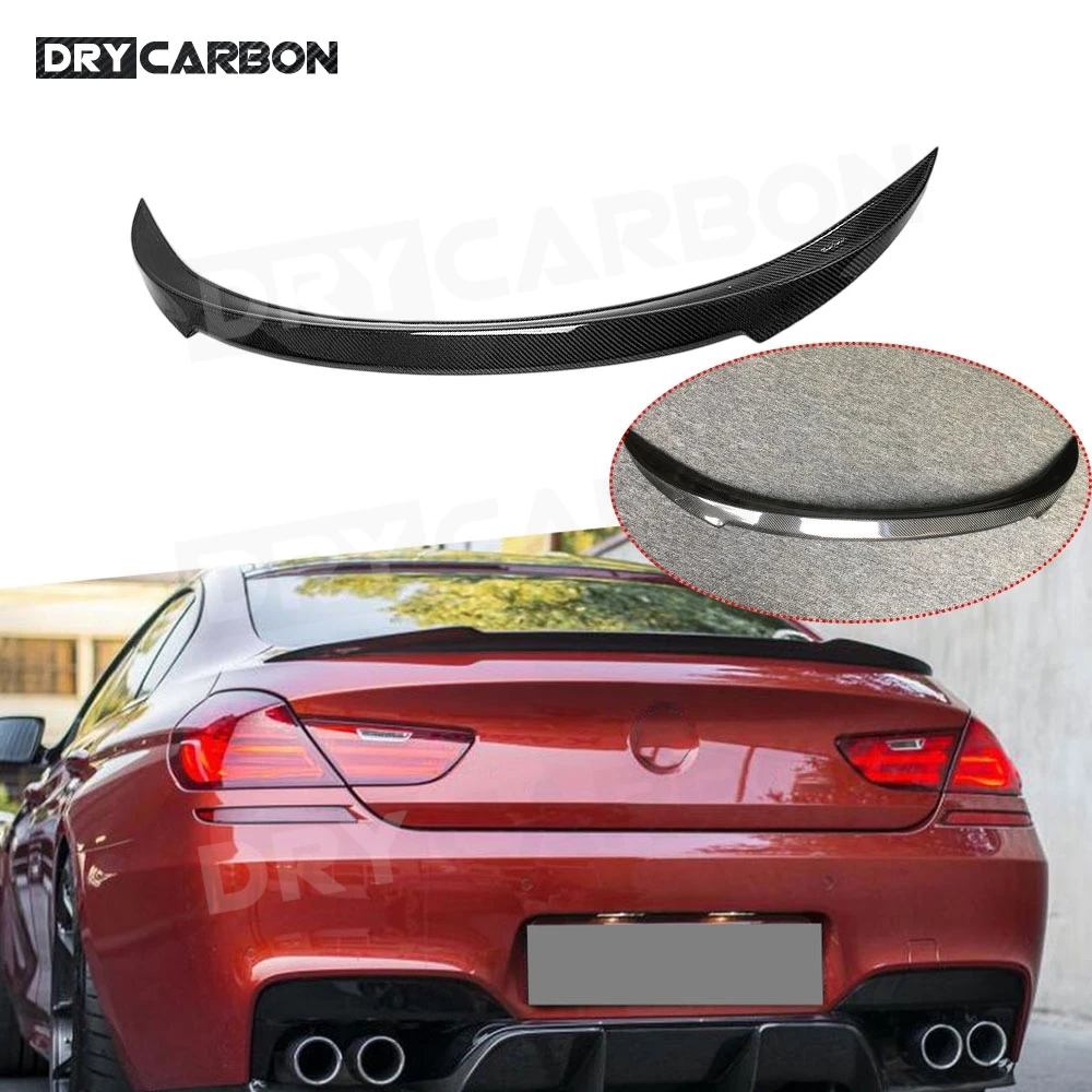 

Для BMW 6 серии F06 M6 F12 F13 640i 640d 650i 2011-2017 задний спойлер багажника из углеродного волокна, хвостовое крыло, комплекты кузова автомобиля, аксессуары FRP