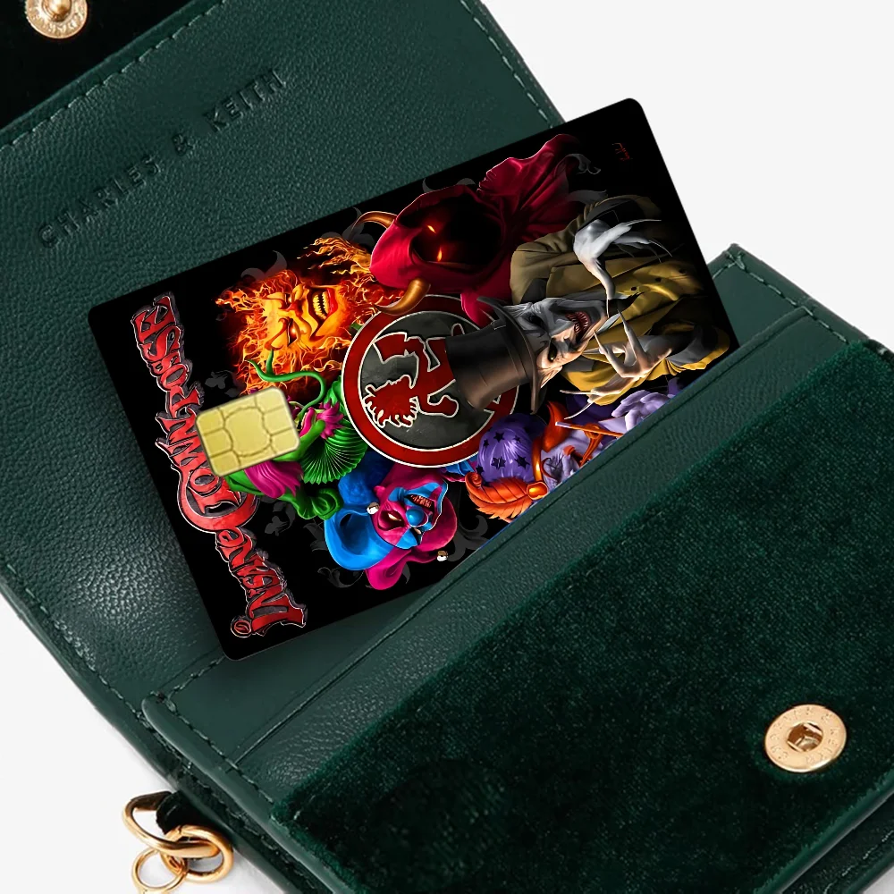 مجنون مهرج بوسي الفرقة مختلف أنيمي البنك بطاقات الائتمان حافلة تمرير ملصقات بارد الديكور ملصقات مقاومة للماء جمع اللعب