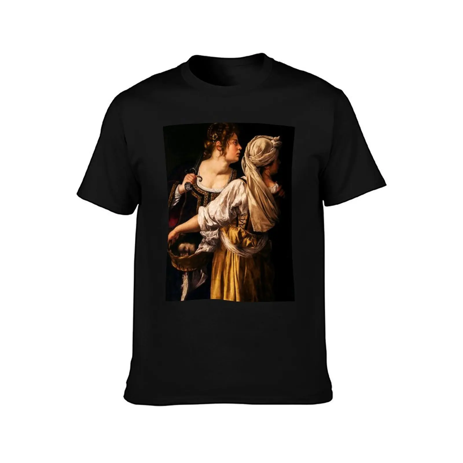 جوديث وخادمها-أرتميسيا Gentileschi تي شيرت رجالي جرافيك تي شيرت تي شيرت مصمم تي شيرت