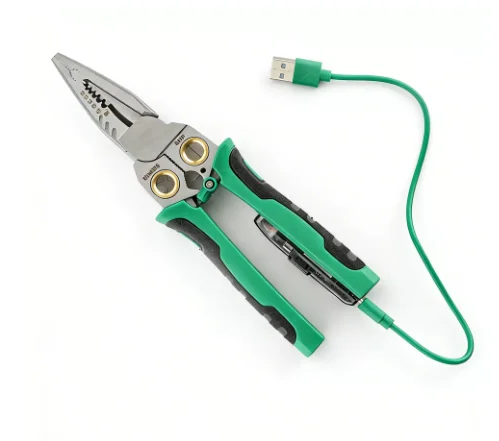 Rechargeable model Stripping Pliers with Voltage  Versatile Wire Stripping Pliers With Electricity Measurement Cutting Cri