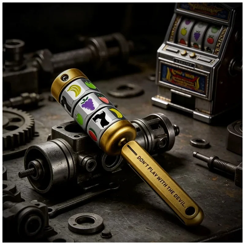 Magnetic Push Flywheel Lucky Wheel Pulling Antistress EDC Fidget Roller Spinner Toy Metal Stress Relief Mens Christmas Gift