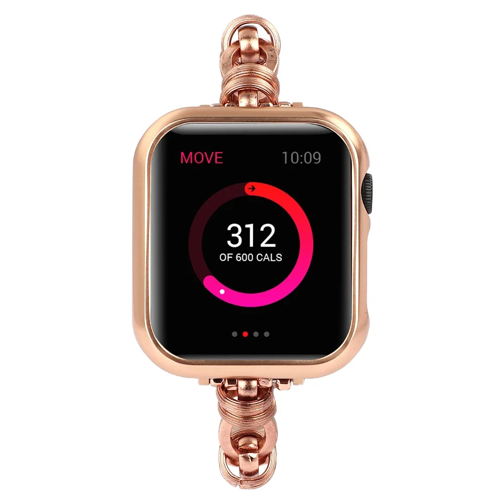 Metal Belt For Apple Watch 46mm 45mm 41mm 44mm 40mm 42mm Stainless Steel Chain Bracelet For iWatch Ultra 10 9 8 7 6 5 4 3SE Band