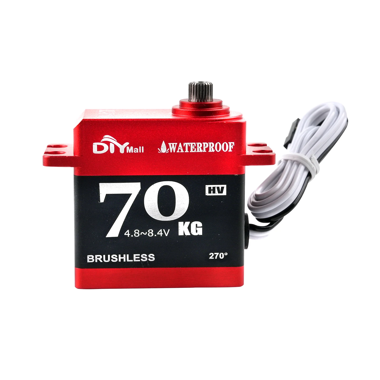 

BLS-HV70MG Digital Servo 70KG High Torque Brushless Motor 180 270 360 Degree Waterproof Metal Gear RC Car Crawler 1/8 Part