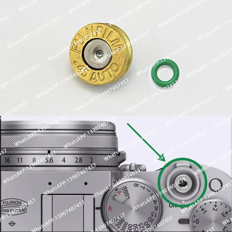 Custom H62 Brass / Stainless Steel Made Camera Bullet Shell Shutter Button Screw with Washer for Fujifilm xe5/xm5/xt5/xt50 Nikon
