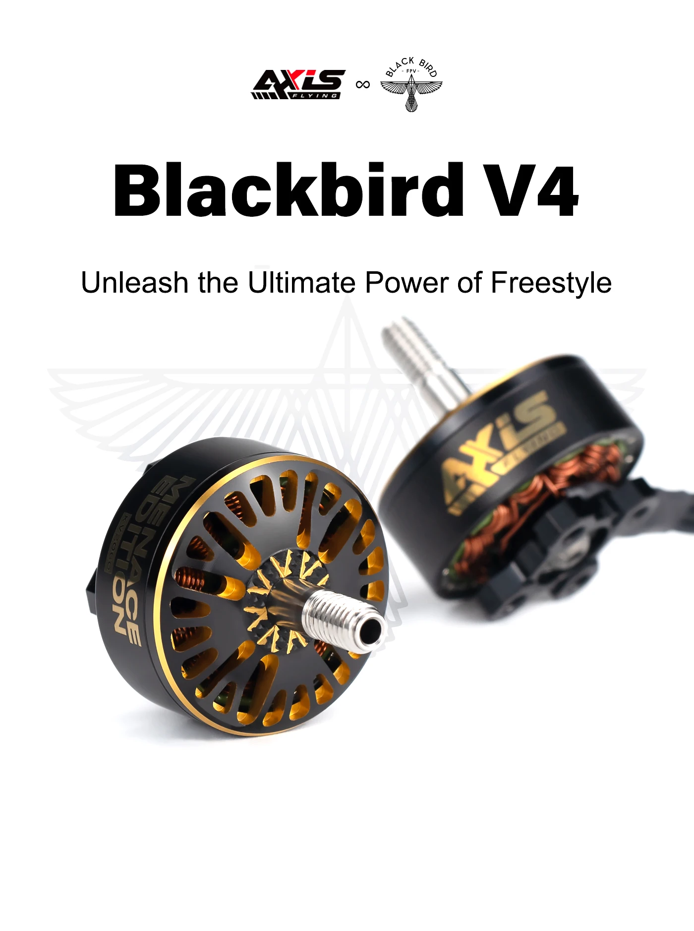 Moteur sans balais Axisflying BlackBird V4 2307 CO pour pièces Freestyle FPV Sbang de 5 pouces