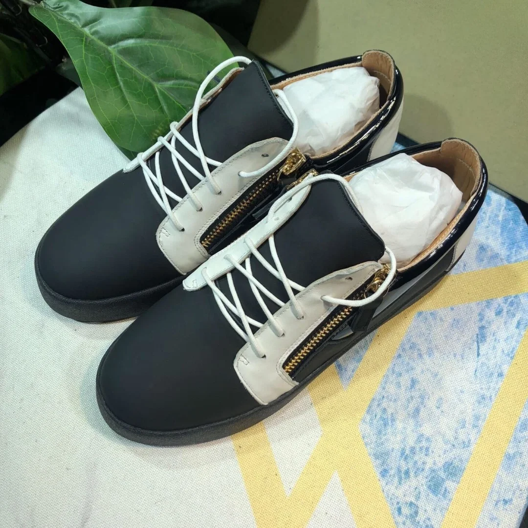 

Top Quality Casual Sneakers for Men Brand Designer Women Tennis shoes Luxury Genuine Leather GZ Loafers Sports shoes 35-48 G0878