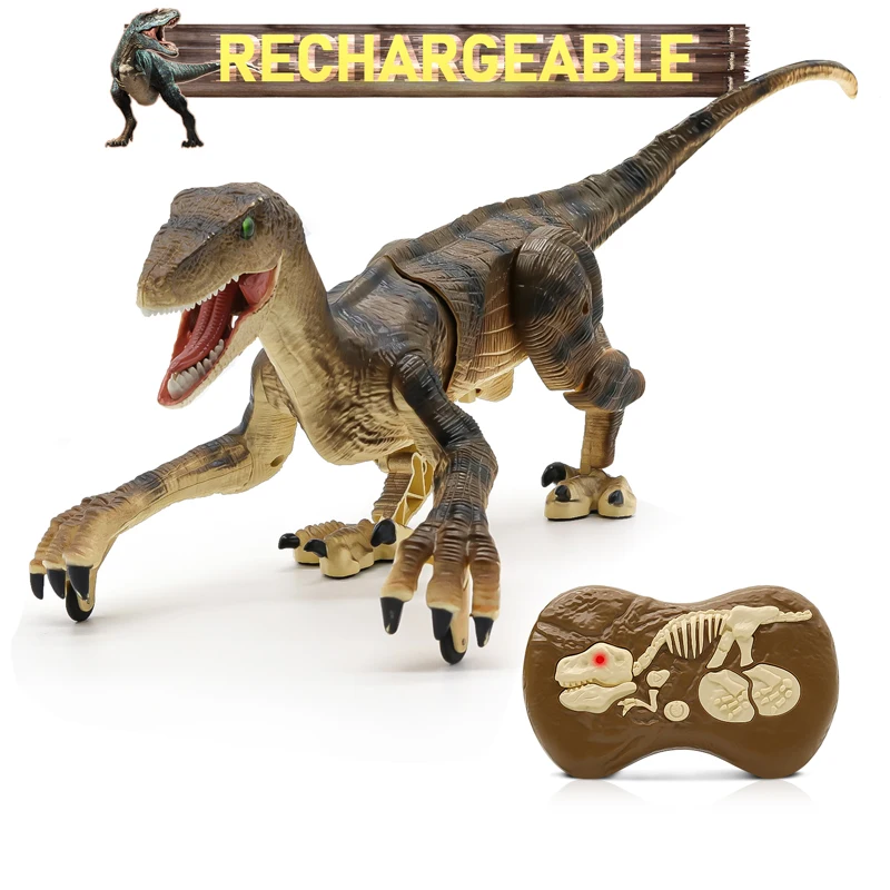 

Kid RC Dinosaur Toys For Boys Intelligent Raptor Remote Control Jurassic Dinosaur Electric Walking Animals Toys Children Gift