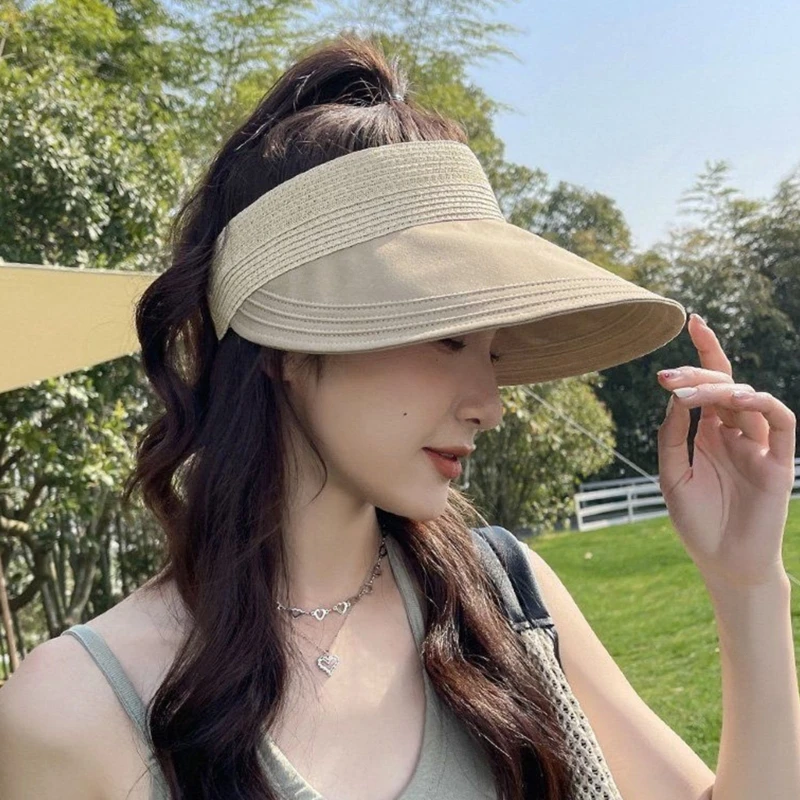 Beach Visor Summer  Hat Golf Cap Straw  Visor Golf Visor Women Visor Hat Drop Shipping