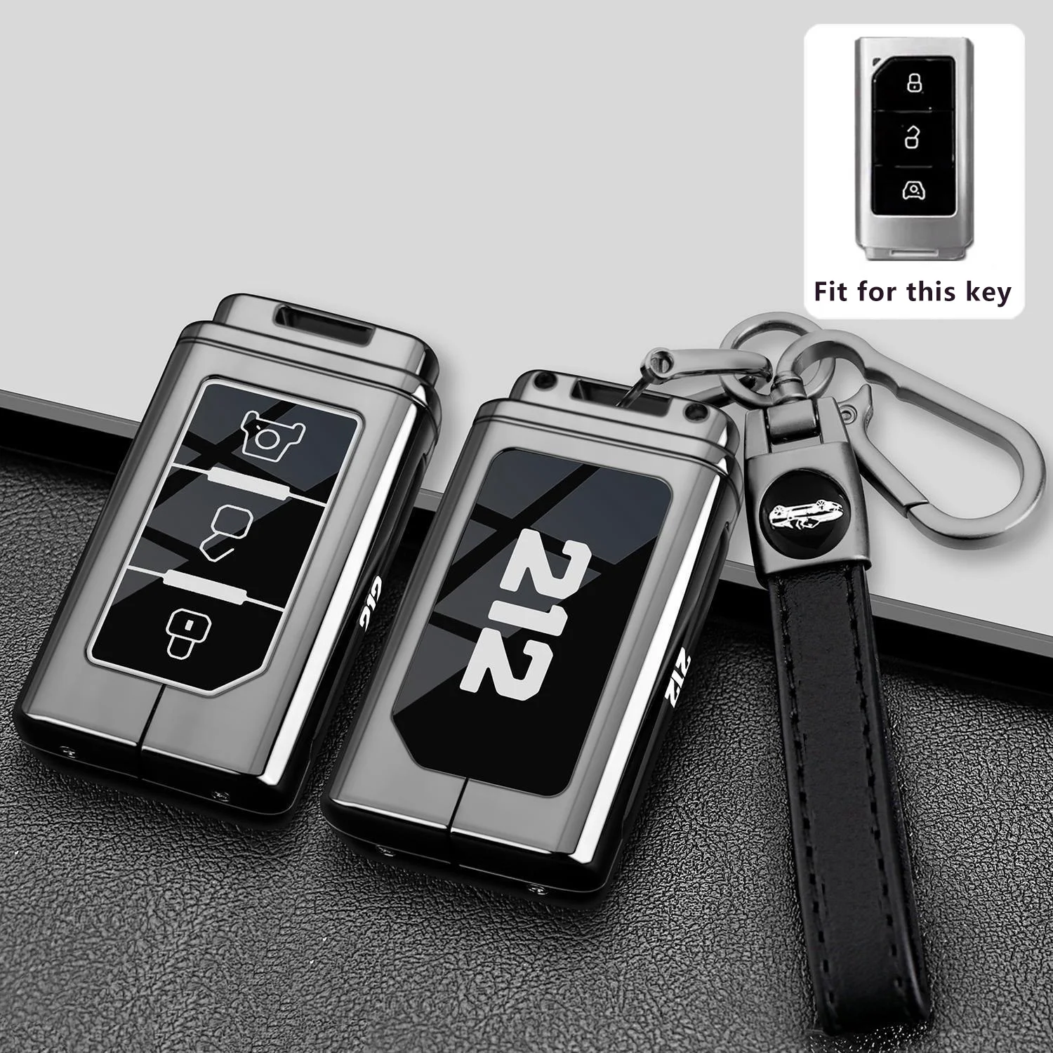 Zinklegierung für BAIC Baw Beijing 212 T01 2024 2025 2026 Schlüsselanhänger-Gehäuse, Fernbedienung, Schlüsselanhänger, Tasche, Shell-Halter, Abdeckung, Autozubehör
