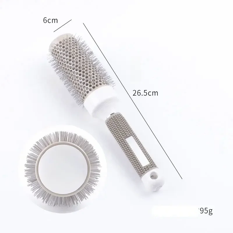 Women\'s Round Curly Hair Comb Salon Hair Styling Hairbrush Wet Dry Dual Use Hairdressing Combs Professional Rollers Tools