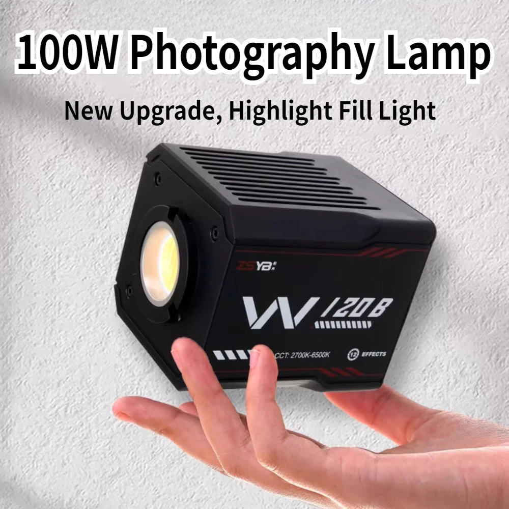 

Portable 100W Photography Lamp LED Dual Color Temperature Soft Light Night Scene Outdoor Fill Light for Portrait Lamp Face Light