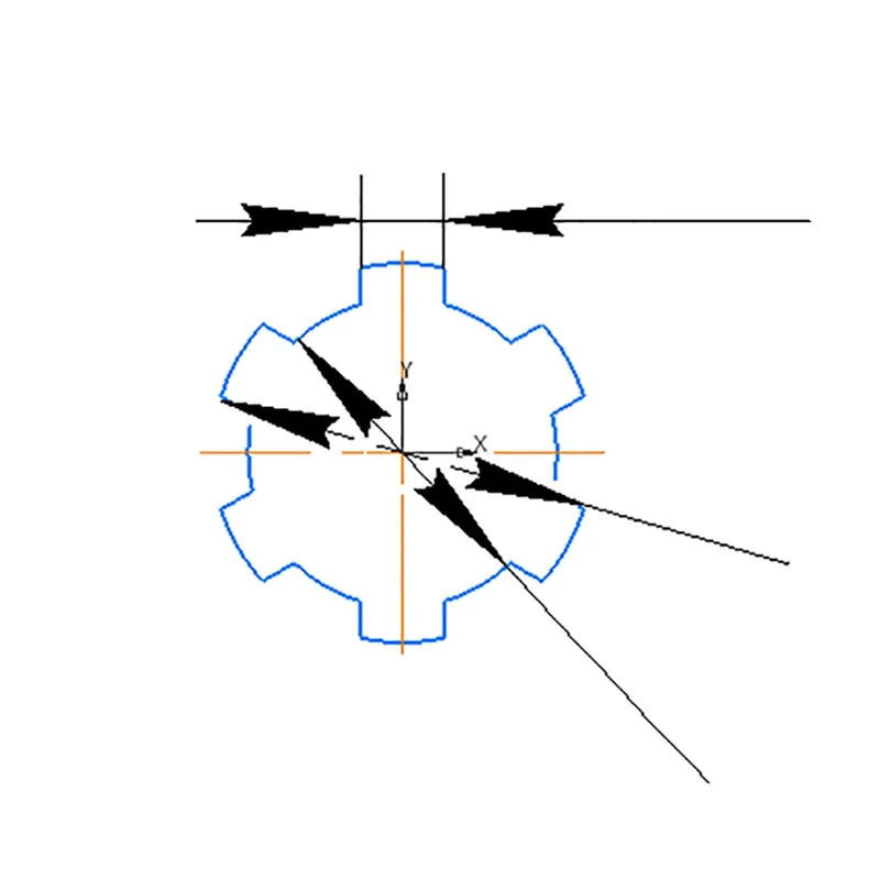 HSS M35 Spline Broach Cutter High Precision Involute Broaching Keyway Spline Broach Push Cutting Tool For Stainless Steel