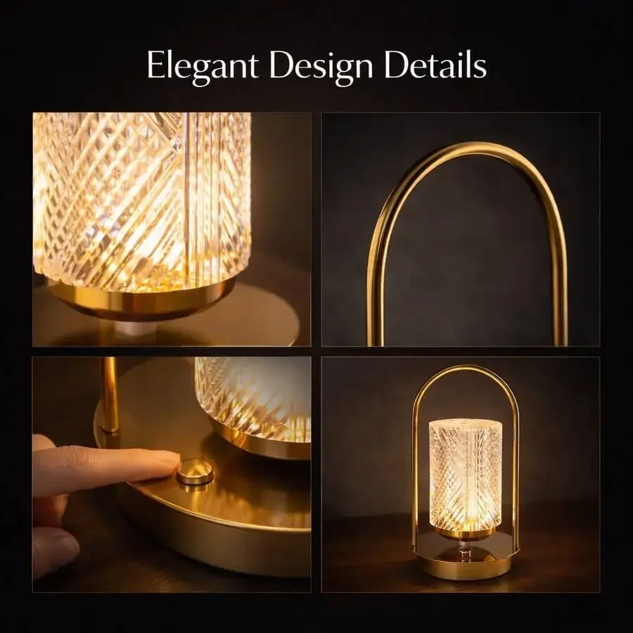 Modern Touch Control Dimmable USB Table Lamp