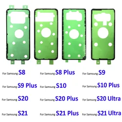 Cinta adhesiva impermeable para cubierta de vidrio de batería trasera, cinta adhesiva para Samsung S8, S9, S10, S10E, S20, S21, S22 Plus, Ultra Fe, 2 uds.