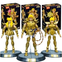 Original Blokees Saint Seiya Building Block Figure Toys Scorpio Milo Leo Aiolia Aries Mu Action Model Doll Kids Assemble Toys