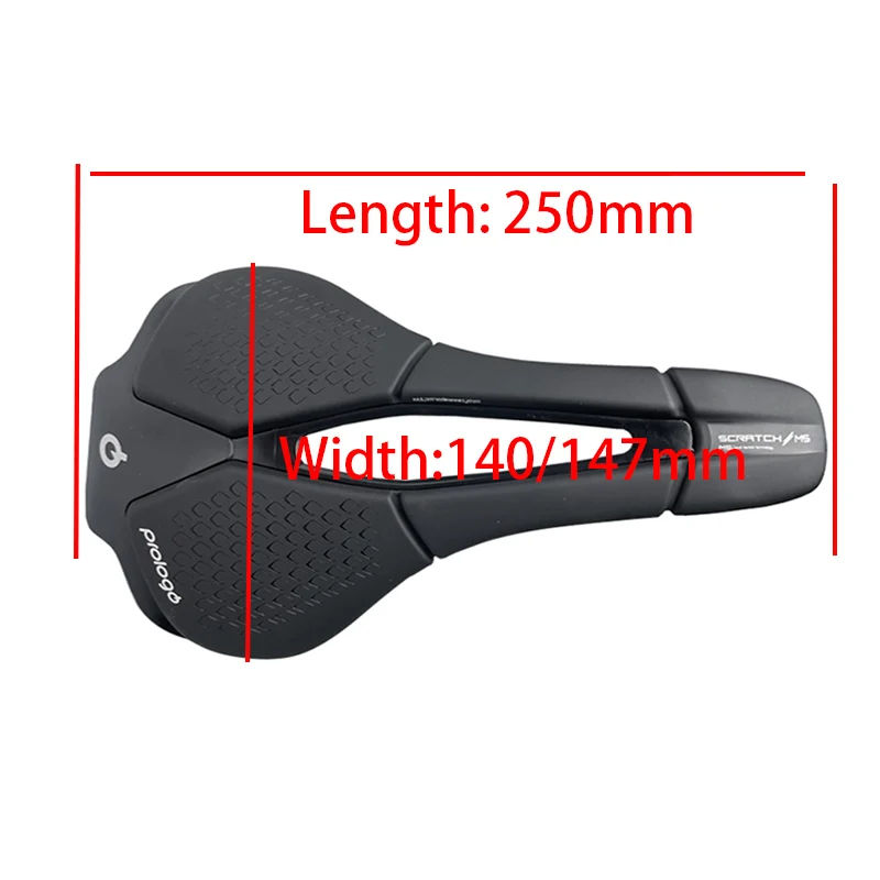 Prologo Scratch M5 Rennradsattel 250x140 oder 250x147mm Schiene Tirox und legierter Stahl T2.0 Unisex Komfortable Fahrradsättel – Detail 1