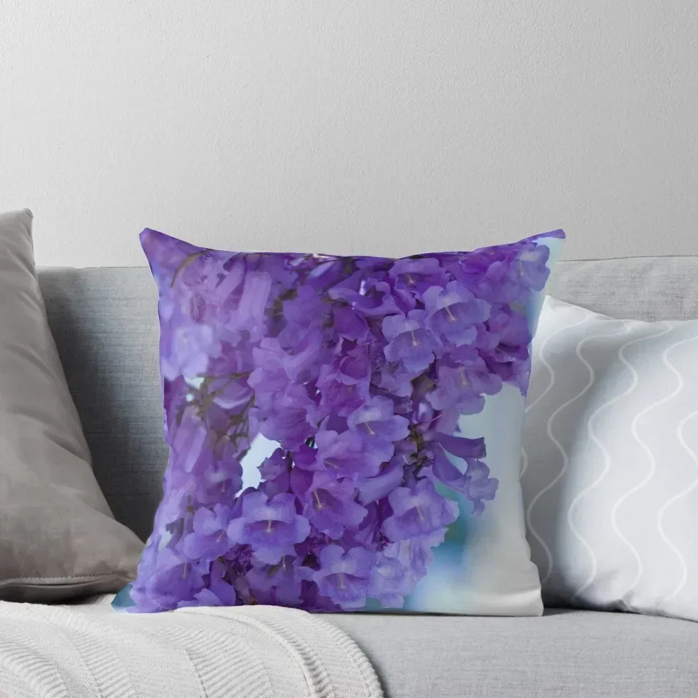 

Last Jacaranda of Spring Throw Pillow Christmas Pillow Covers Pillows Aesthetic Custom Cushion Photo pillow