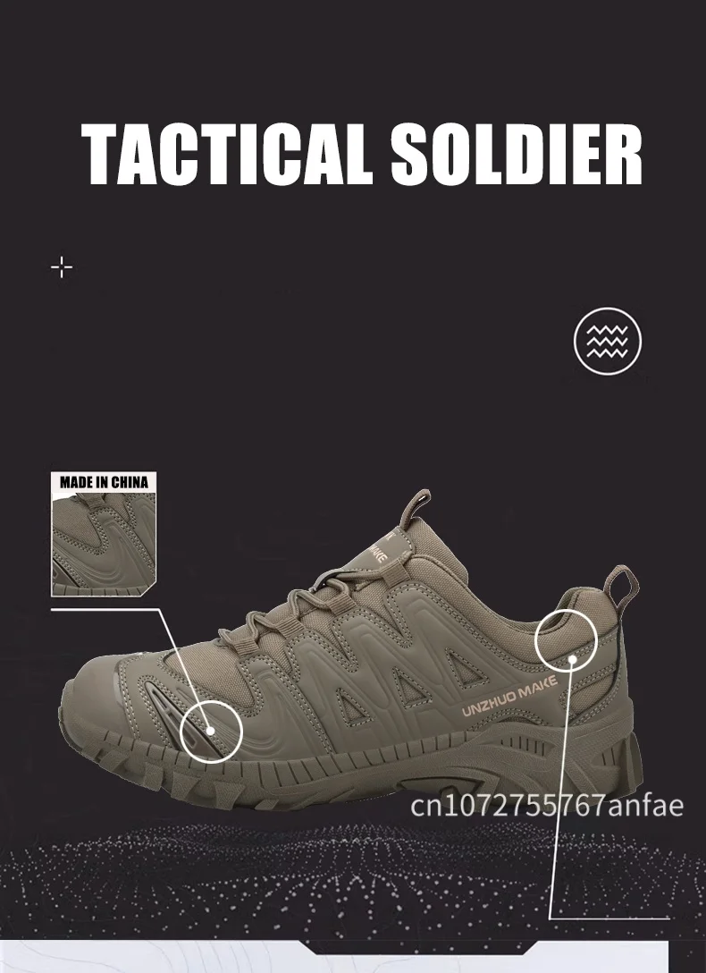 Men Tactical Boot Anti-Slip Work Safety Shoes Waterproof Special Force Army Boots Male Hiking Boot Outdoor Travel Shoe Anti-slip