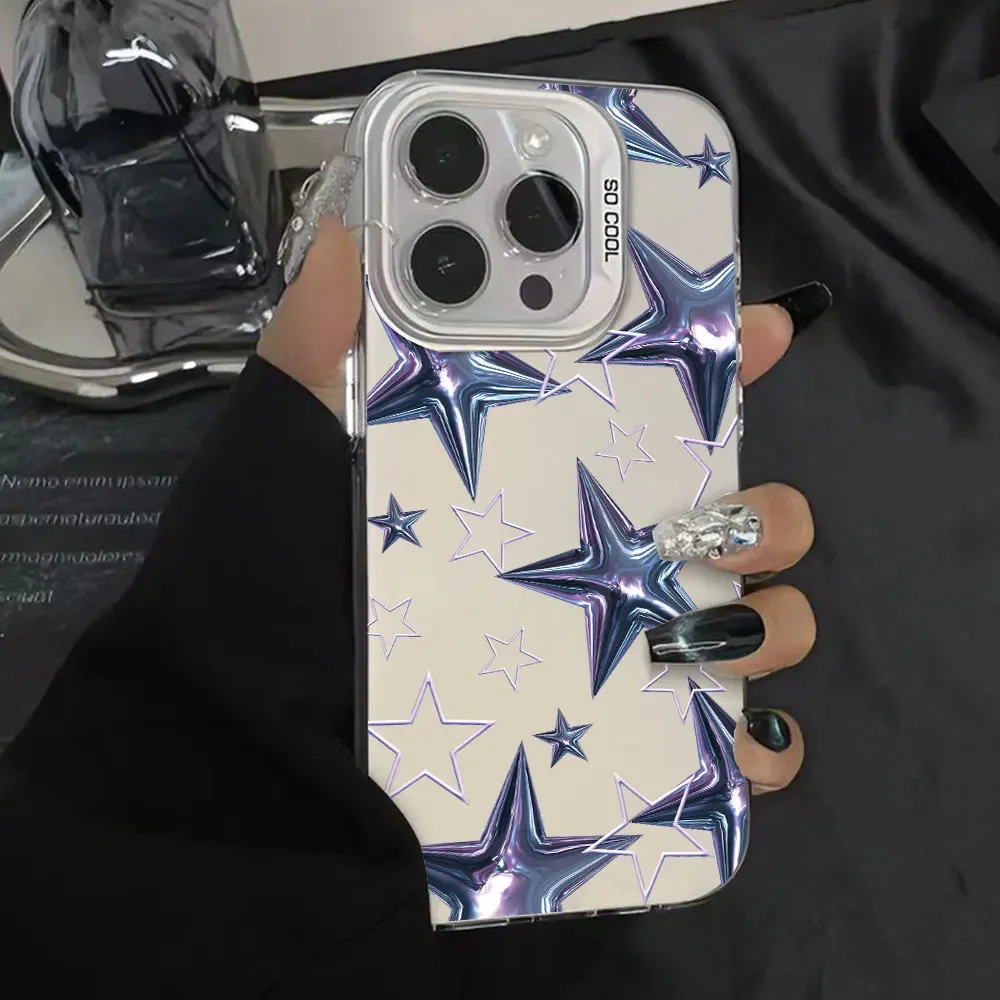 Luxury Shockproof Case For Samsung Galaxy A55 A35 A25 A15 A54 A14 A34 A53 A33 A23 5G A24 A14 A15 Jump3 Back Cover Star Fundas