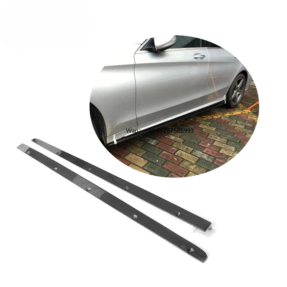 

C Type Carbon Fiber Front Side Skirt Bumpers for Ben Z W205 Only
