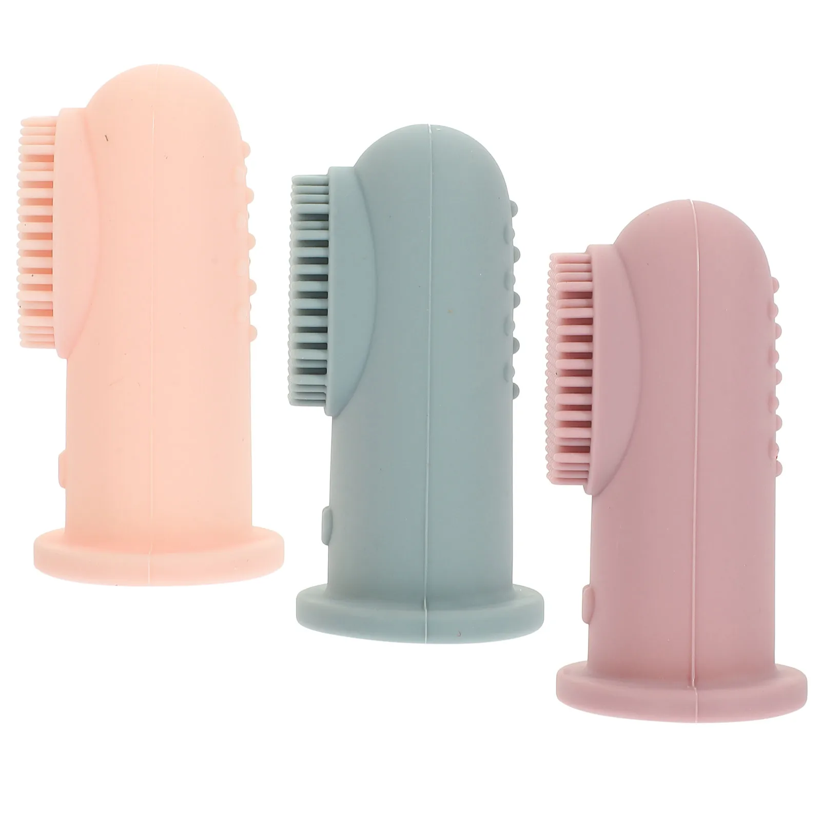 

3 Pcs Children Toothbrush Baby Toothbrush Newborn Oral Cleaner Silicone Gel Soft Bristles Kids Teeth Training Brush Durable