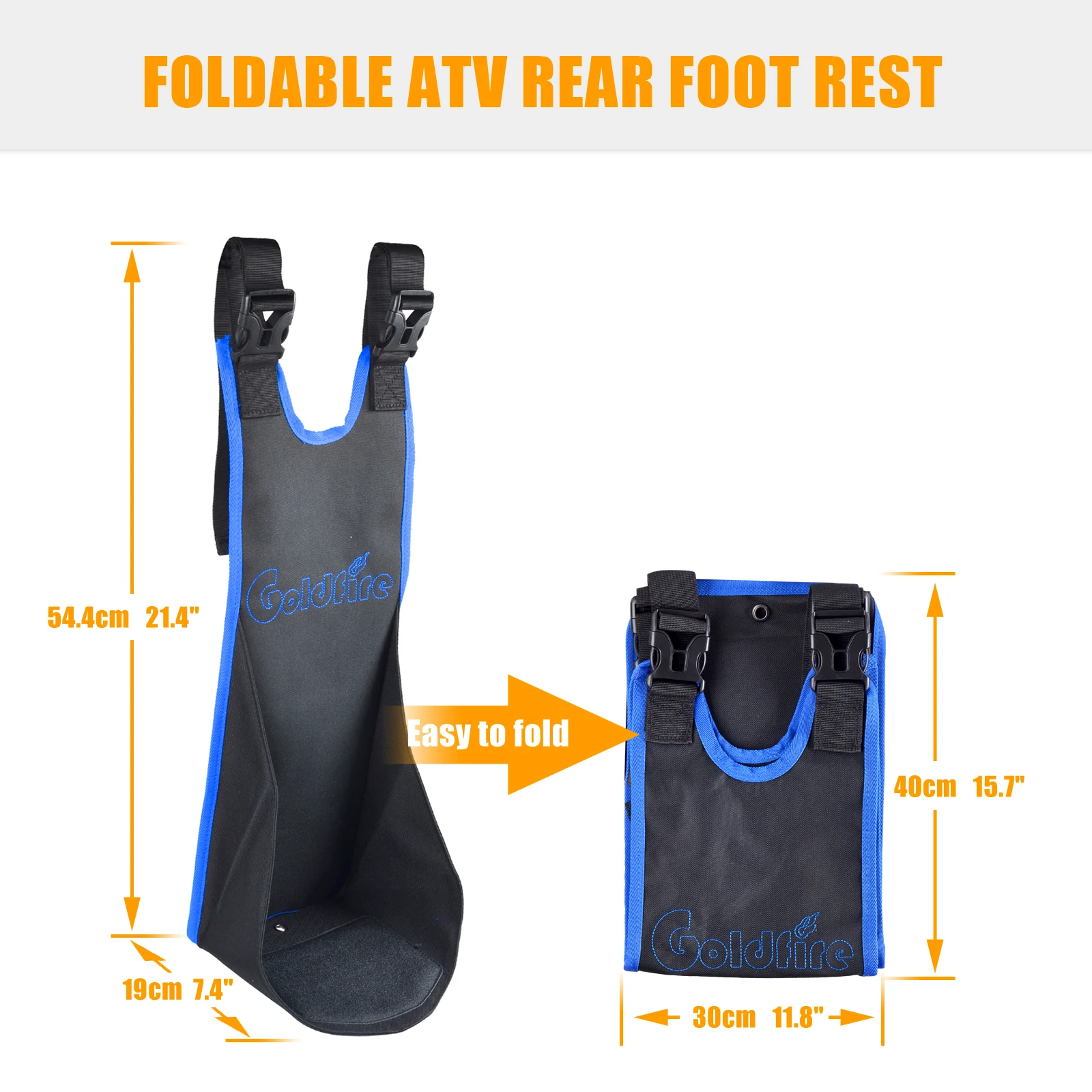 ATV Foot Rests Universal Adjustable Foldable 4 wheeler Rear Seat Passenger Footrest For Polaris Honda Yamaha Kawasaki Accessory