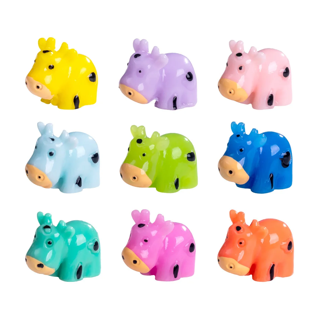 10/20pc Mini Cow Figurines Mini Resin Cow Miniature Animals Figurines for Miniature Garden Landscape Dollhouse Decor DIY Crafts image 5