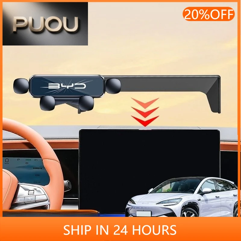 For BYD Sealion 7 EV 2025 Car Phone Holder Air Outlet Mount Clip Car Accessories Interior ABS Mount Phone Support Gift 1 Piece
