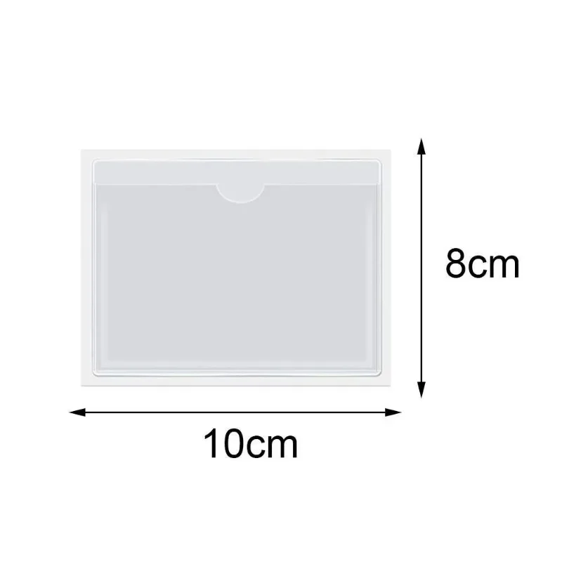 Car Windshield Transparent Card Holder Parking Pass Label Set Portable Adhesive Protective Film Cards Identification Card Holder